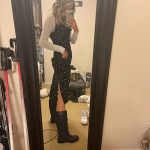 Navy Blue Burberry Rainboots